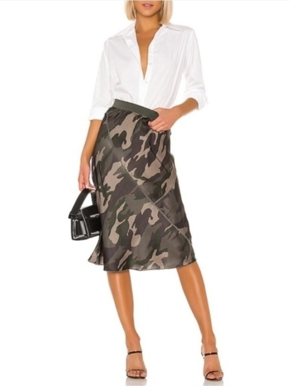 ATM Silk Camo Skirt Womens‎ Large